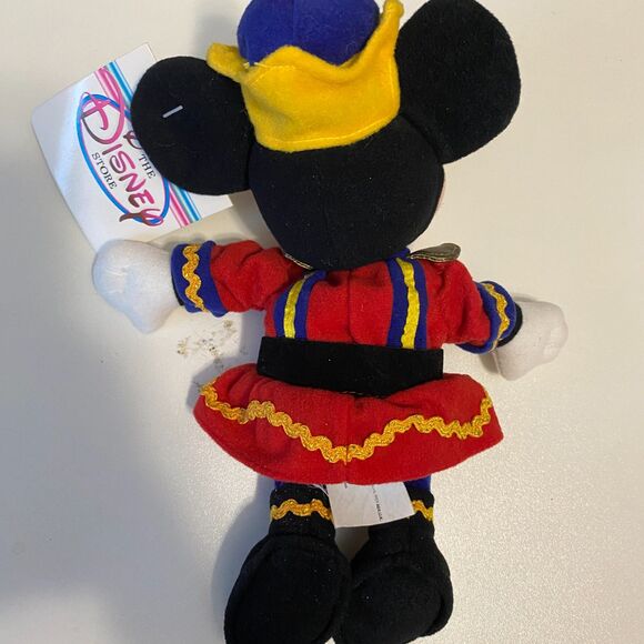 Vintage 1990s Disney Store's Nutcracker Mickey, Mickey Mouse bean bag plush, NWT - Picture 3 of 4